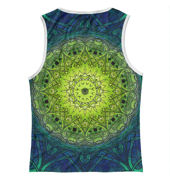Майка для девочки с изображением Mandala цвета Белый
