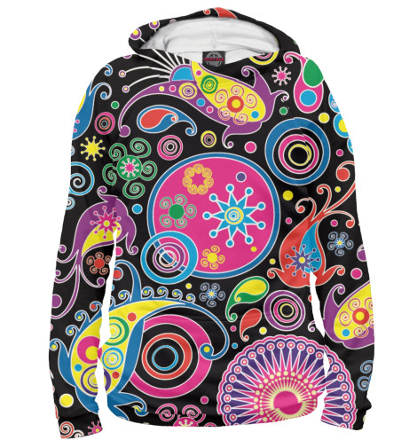 

Худи Print Bar, Белый, Психоделический МикроКосмос