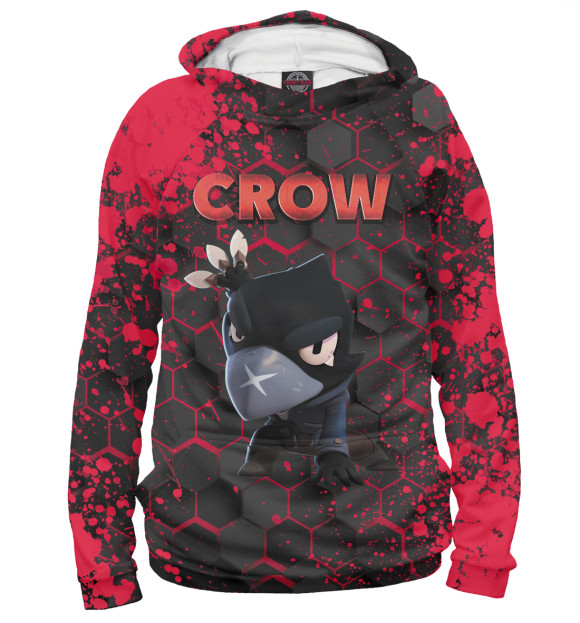 Женское худи с изображением Brawl Stars Crow цвета Белый