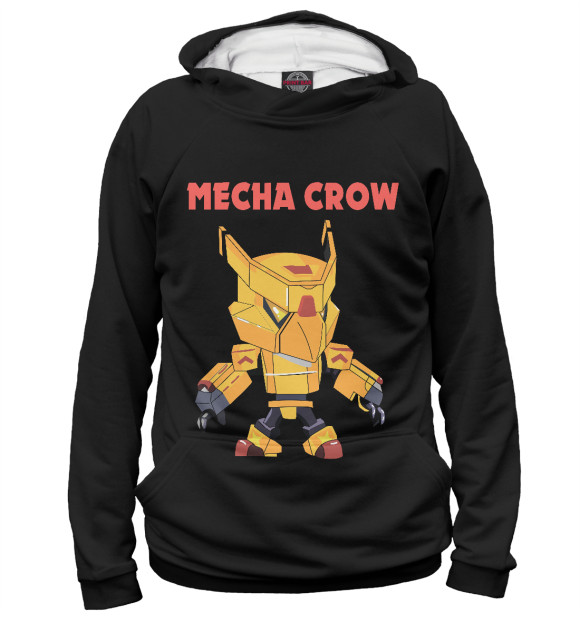 Женское худи с изображением Brawl Stars CROW цвета Белый