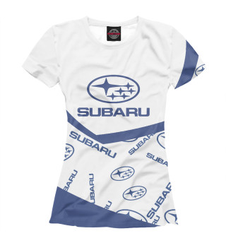 Женская футболка Subaru