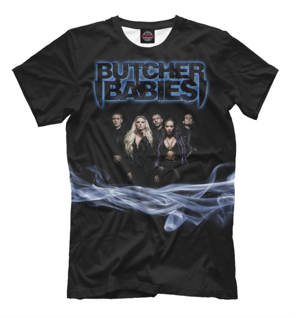 Мужская футболка с изображением Butcher Babies цвета Черный