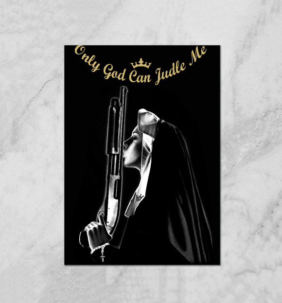 Плакат с притом Монашка цвета Белый Плакат с изображением Монашка цвета Белый