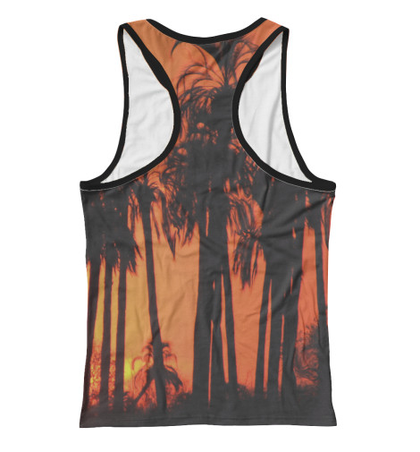 

Майки борцовки Print Bar, Белый, Пальмы в закате