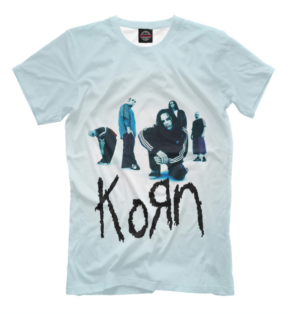Футболка для мальчиков с изображением Группа Korn цвета Белый
