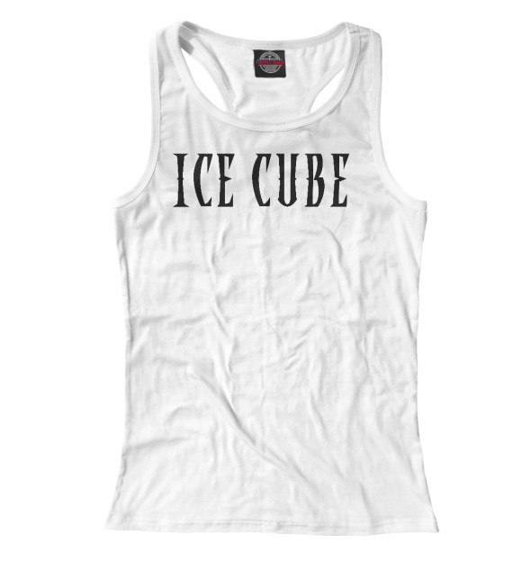 Женская майка-борцовка с изображением Ice Cube цвета Белый