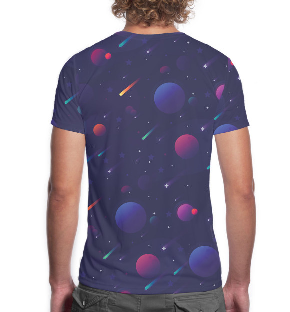 Мужская футболка с изображением 10 лет цвета Белый