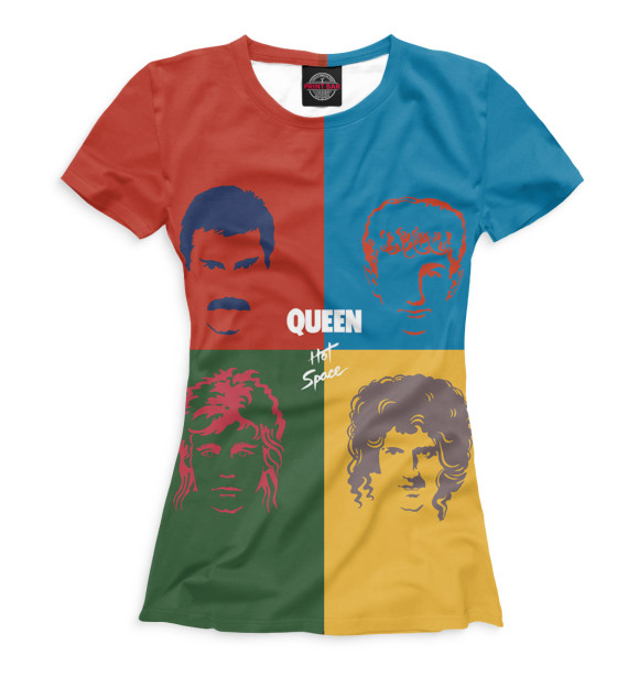 Футболка для девочек с изображением Queen цвета Белый