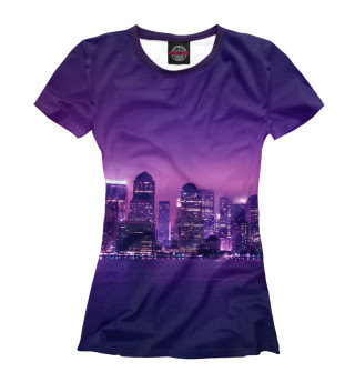 Женская футболка Одинокий город
