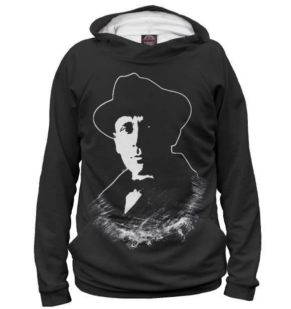 Женское худи с изображением Михаил Булгаков цвета Белый