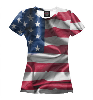 Женская футболка Америка