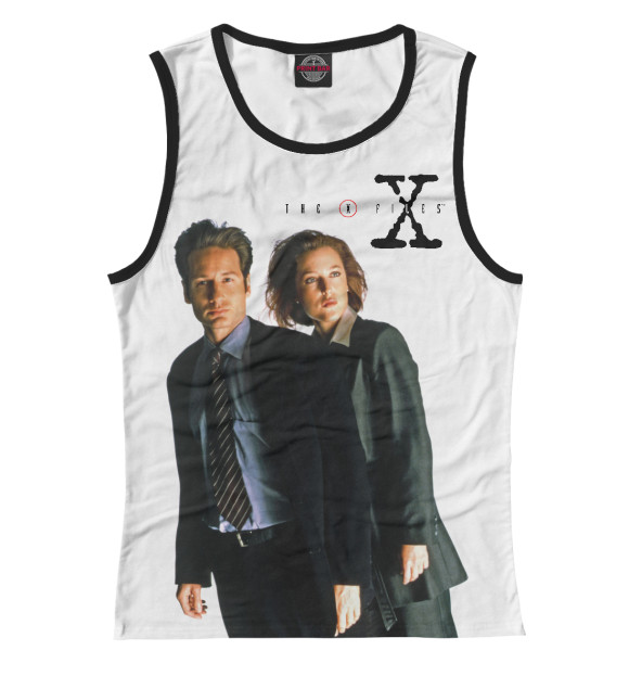 Майка для девочки с изображением The X-Files цвета Белый