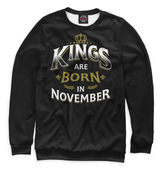 Свитшот для мальчиков Короли рождаются в ноябре