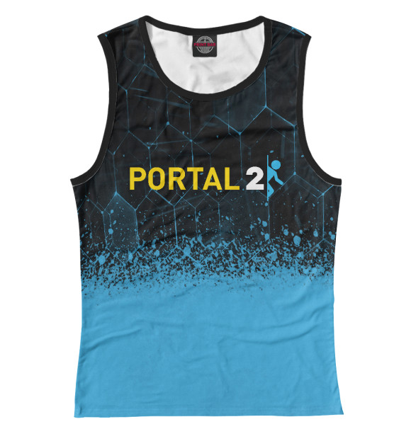 Майка для девочки с изображением Portal | Портал 2 цвета Белый