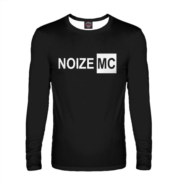 Мужской лонгслив с изображением Noize MC цвета Белый