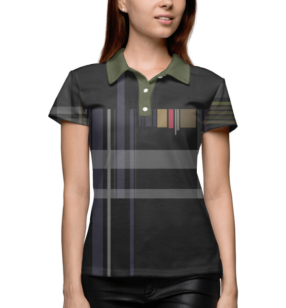 Женское поло с изображением issy цвета Белый