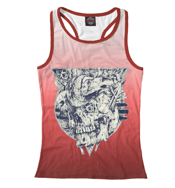 Женская майка-борцовка с изображением Grif II цвета Белый