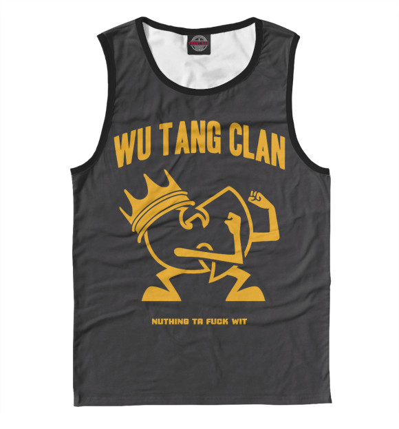 Майка для мальчика с притом Wu-Tang Clan цвета Белый Майка для мальчика с изображением Wu-Tang Clan цвета Белый