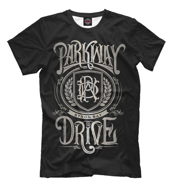 Мужская футболка с изображением Parkway Drive цвета Черный