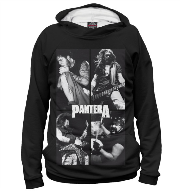 Женское худи с изображением Pantera цвета Белый
