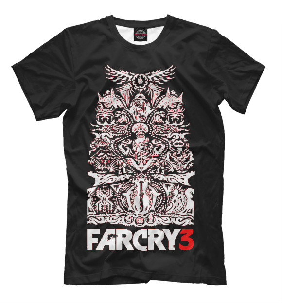 Мужская футболка с изображением Far Cry 3 цвета Черный