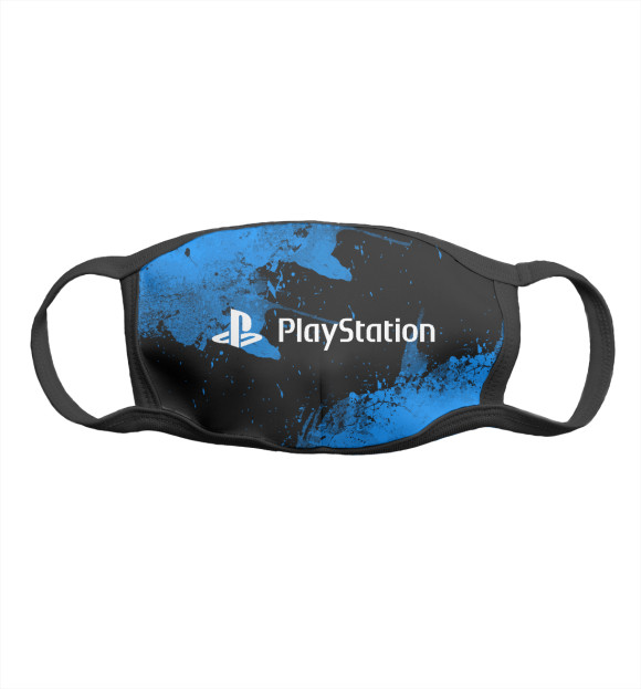 Маска тканевая с притом Playstation 2022 цвета Белый Маска тканевая с изображением Playstation 2022 цвета Белый
