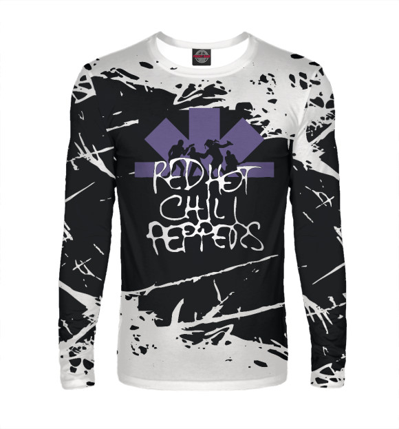 Мужской лонгслив с изображением Red Hot Chili Peppers цвета Белый