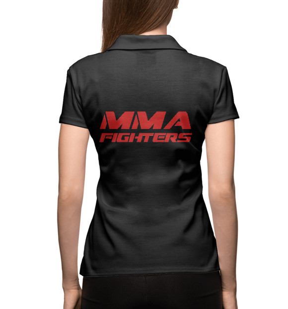 Женское поло с изображением MMA fighters цвета Белый