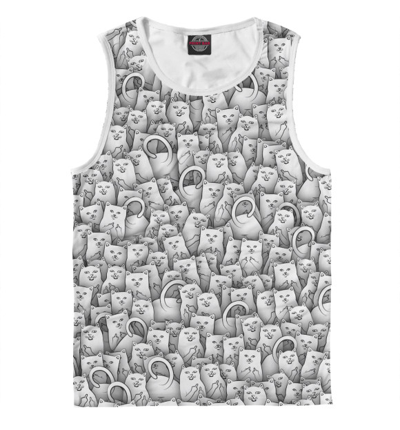 Майка для мальчика с изображением Ripndip цвета Белый