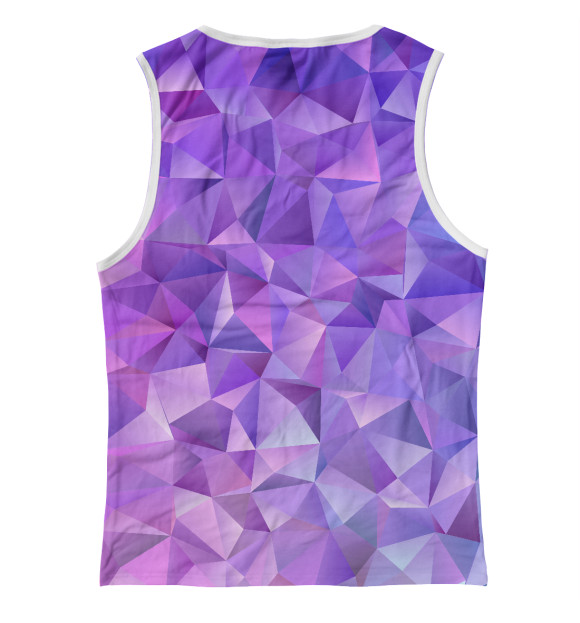 Женская майка с изображением Nice purple цвета Белый