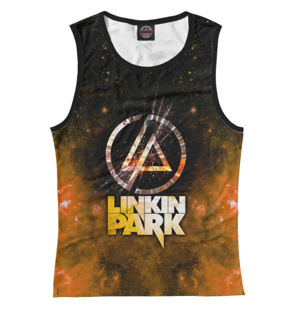 Майка для девочки с изображением Linkin Park цвета Белый