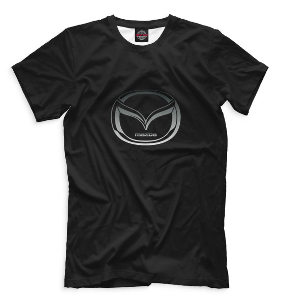 Мужская футболка с изображением Mazda цвета Черный