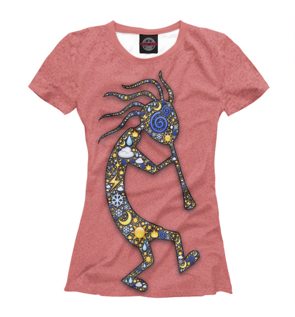 Женская футболка с притом Чудесная цвета Белый Женская футболка с изображением Чудесная цвета Белый