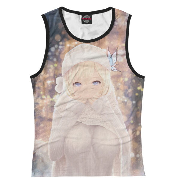 Майка для девочки с изображением Boku Wa Tomodachi Ga Sukunai цвета Белый