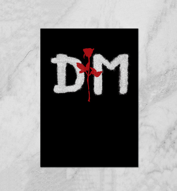 Плакат с изображением Depeche Mode цвета Белый