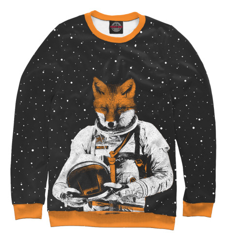 

Свитшоты Print Bar, Белый, Лис космонавт