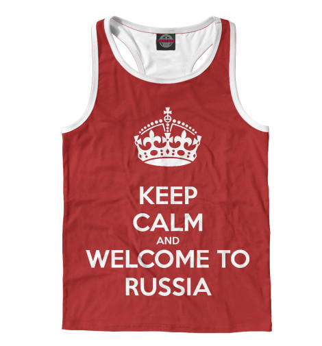 

Майки борцовки Print Bar, Белый, Welcome to Russia