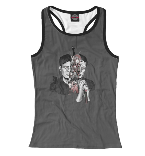 Женская майка-борцовка с изображением Joy Division цвета Белый