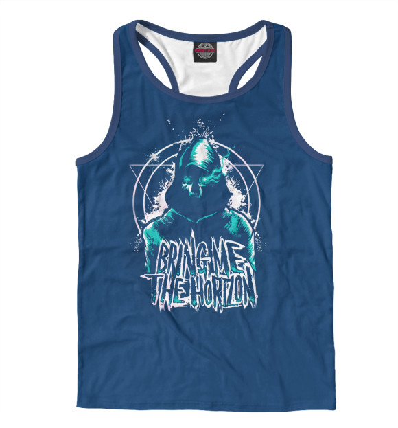 Мужская майка-борцовка с изображением Bring Me the Horizon цвета Белый