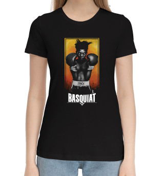 Хлопковая футболка для девочек Basquiat