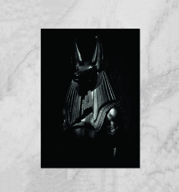 Плакат с изображением Anubis цвета Белый