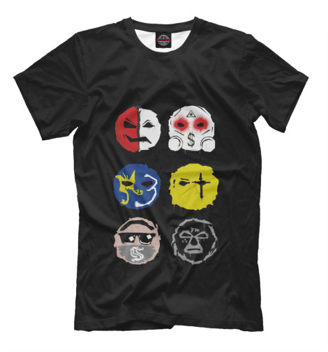 

Футболки Print Bar, Черный, HU Notes from the Underground