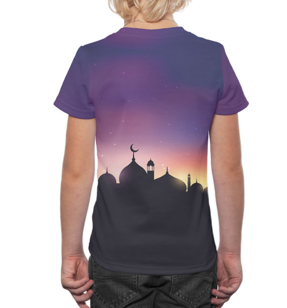 Футболка для мальчиков с изображением Рамадан Карим цвета Белый