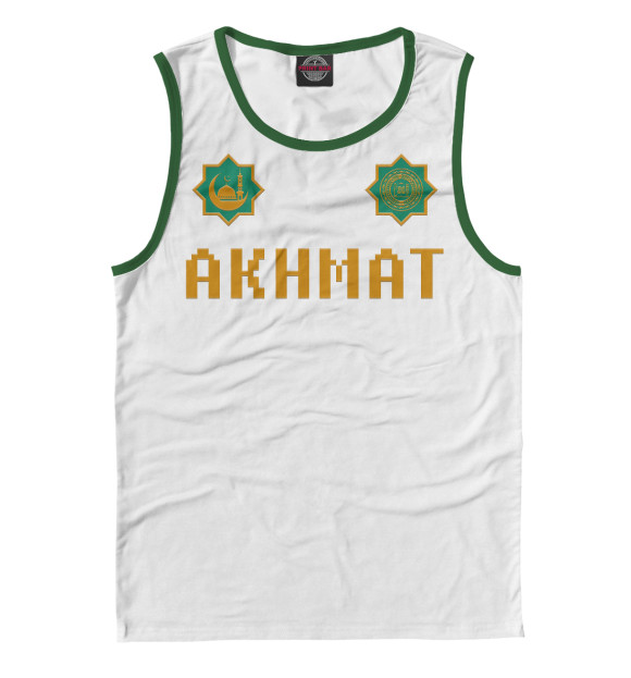 Майка для мальчика с изображением Akhmat Fight Club цвета Белый