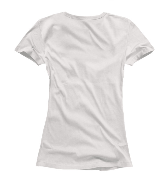 Женская футболка с изображением Два попугая цвета Белый