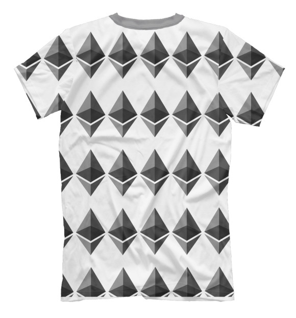 Мужская футболка с изображением Lot Ethereum цвета Белый