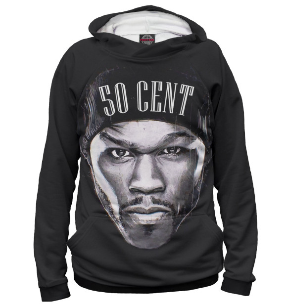 Худи для девочки с изображением 50 Cent цвета Белый