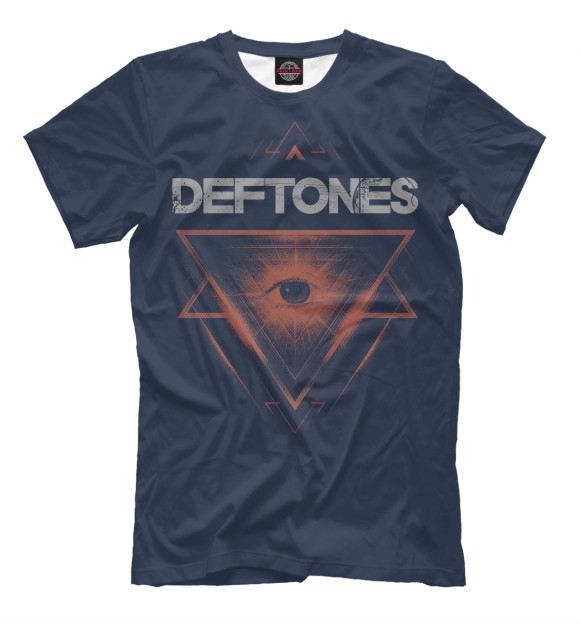 Мужская футболка с изображением Deftones цвета Черный