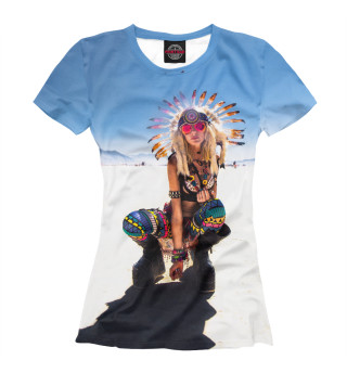 Женская футболка Psychedelic  Girl
