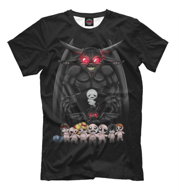 Футболка для мальчиков с изображением The Binding Of Isaac цвета Черный